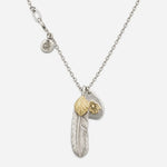 Goros Gold Top Feather With Metal Pendant Setup