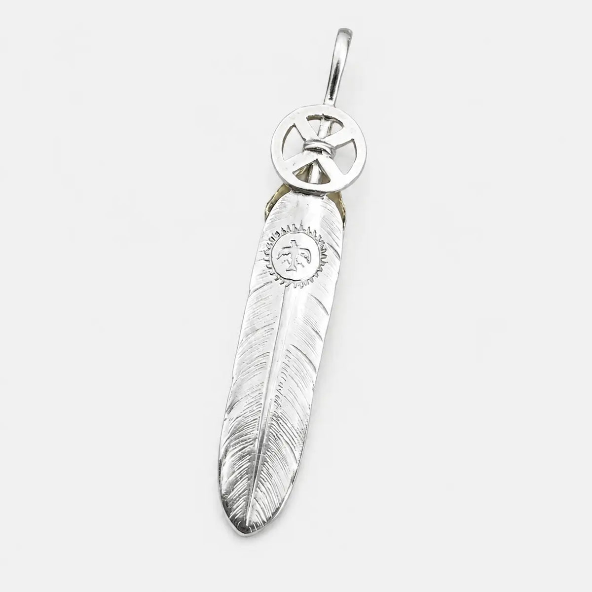 Goros Heart Wheel Feather - Silver And Gold