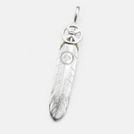 Goros Heart Wheel Feather - Silver And Gold