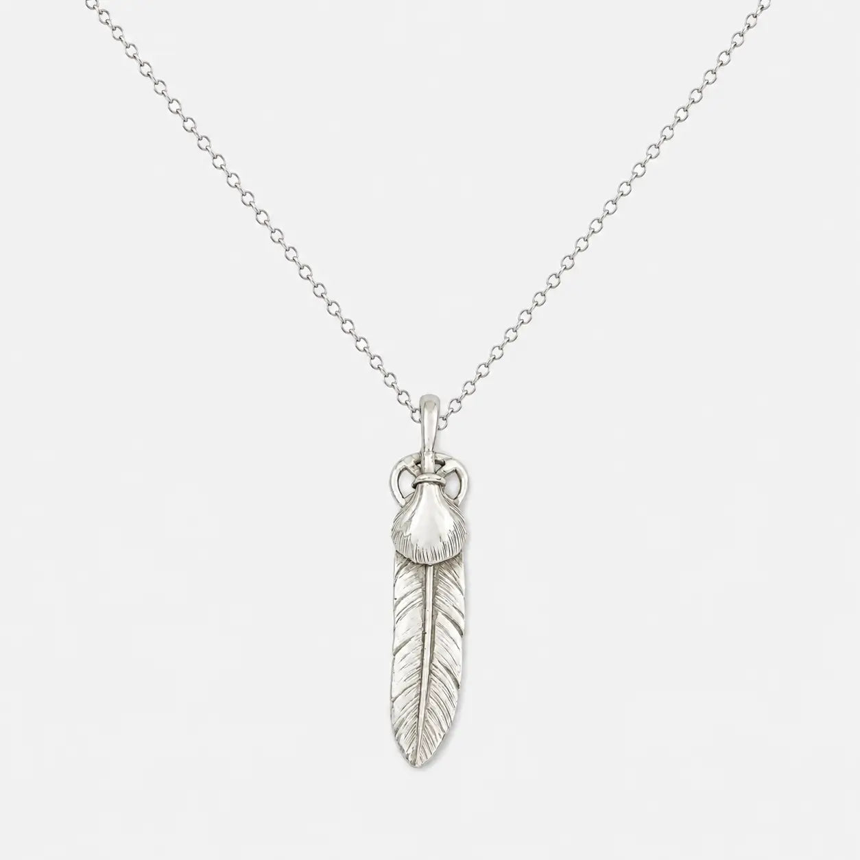 Goros Heart Wheel Feather - Silver