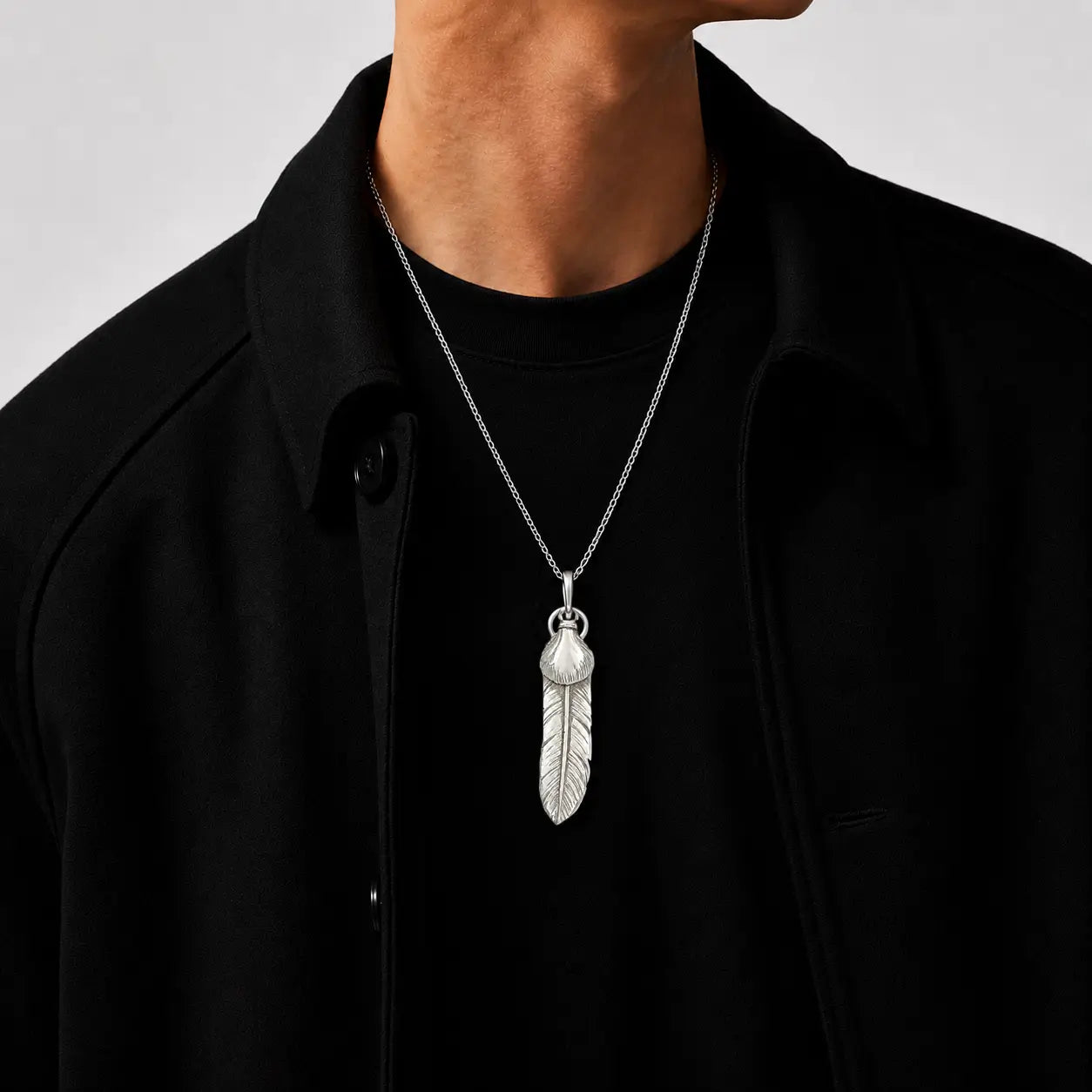 Goros Heart Wheel Feather - Silver