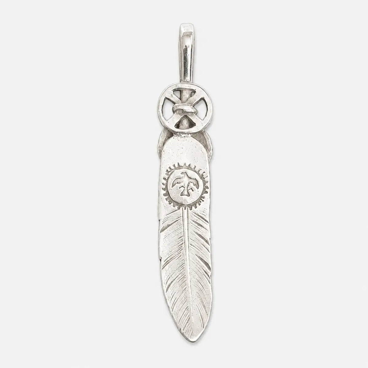 Goros Heart Wheel Feather - Silver
