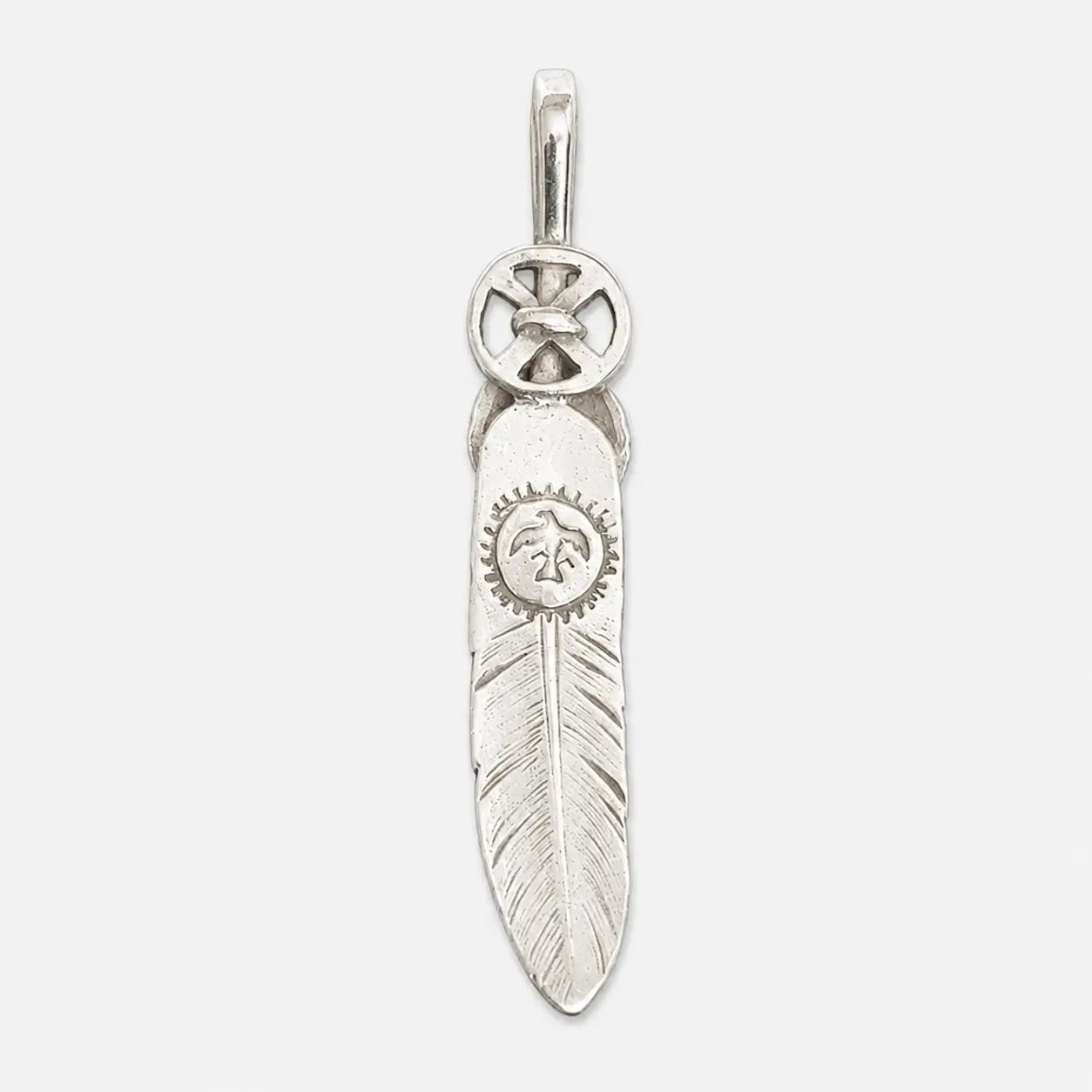 Goros Heart Wheel Feather - Silver