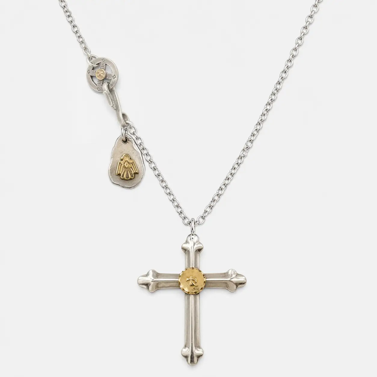 Goros Metal Cross With Metal Pendant Setup