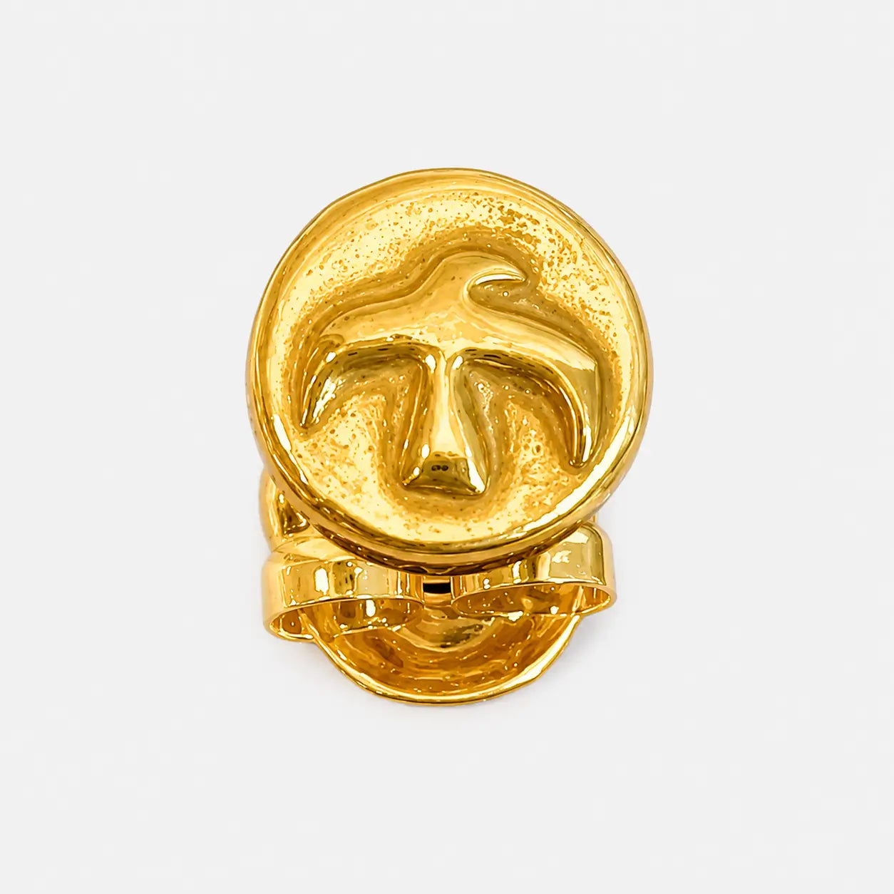 Goros Metal Earrings With 18K Gold