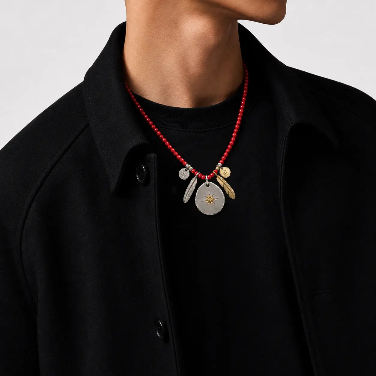 Goros Metal (M) With Antique Red Beads Setup