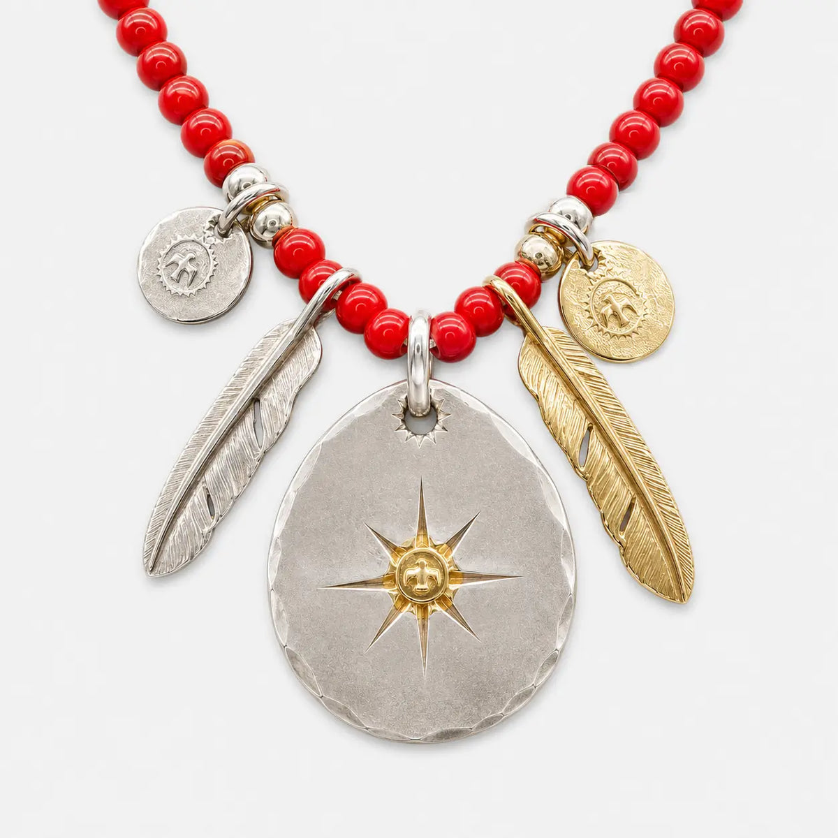 Goros Metal (M) With Antique Red Beads Setup
