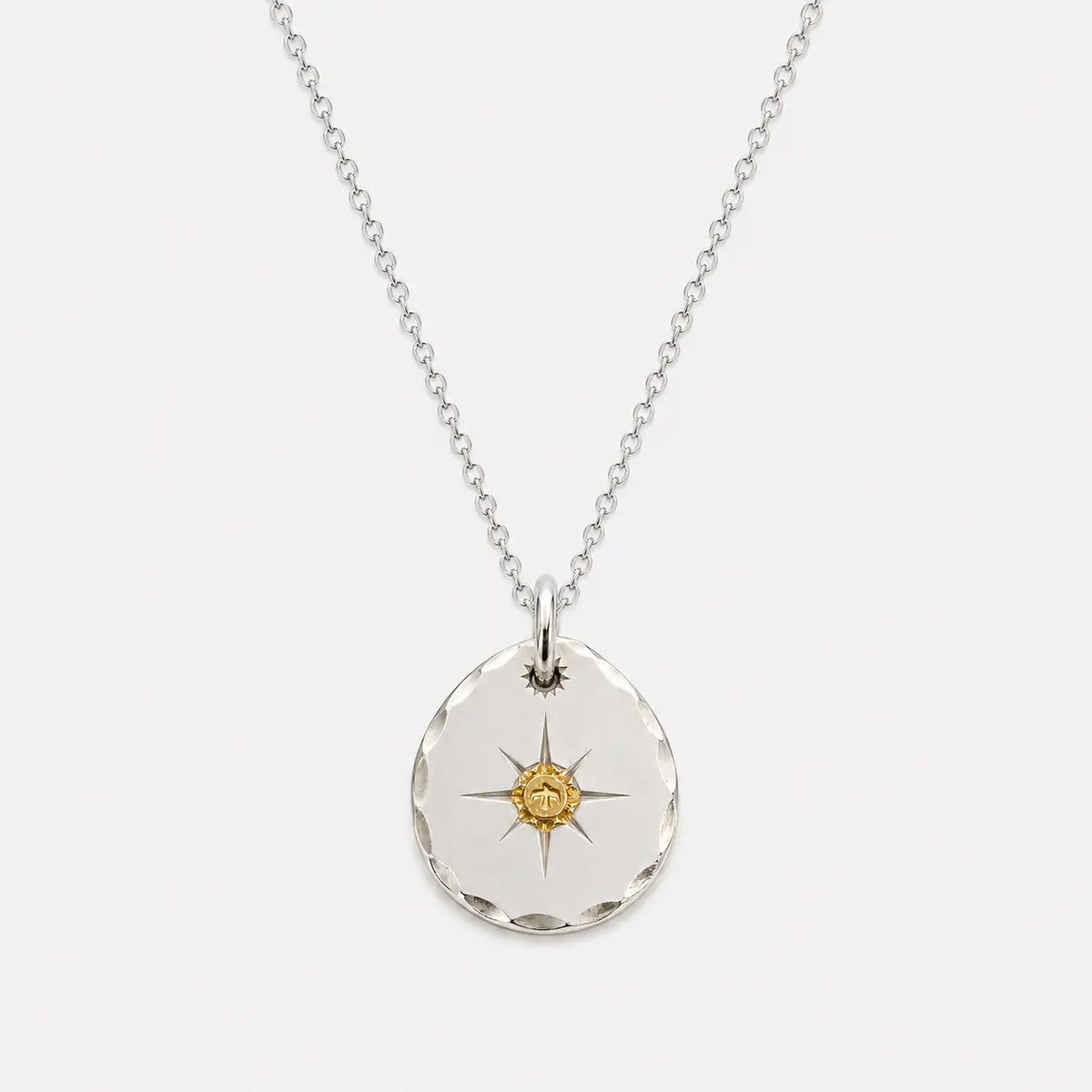 Goros Metal Pendant-Silver And Gold