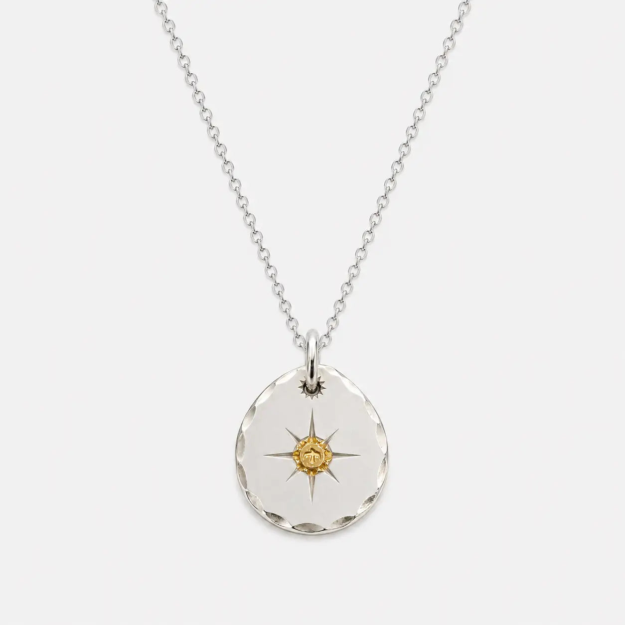 Goros Metal Pendant-Silver And Gold
