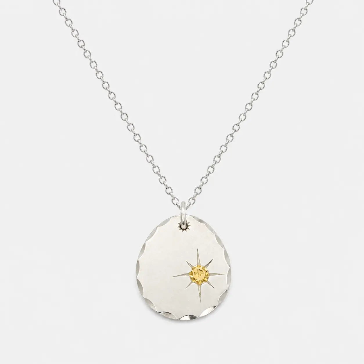 Goros Metal Pendant- Silver And Gold