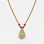 Goros Metal Pendant With Rose Stamp Setup Necklace