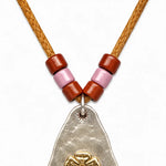 Goros Metal Pendant With Rose Stamp Setup Necklace