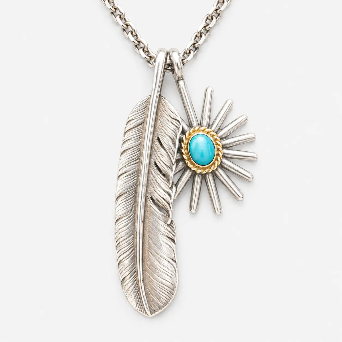 Goros Plain Feather With Sea Urchin Setup