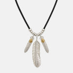 Goros Plain Feather With Silver Beads Setup