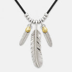 Goros Plain Feather With Silver Beads Setup