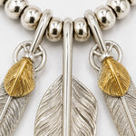 Goros Plain Feather With Silver Beads Setup