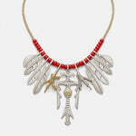 Goros Road Runner With Red Beads Leather Cord Setup