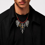 Goros Road Runner With Red Beads Leather Cord Setup