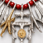 Goros Road Runner With Red Beads Leather Cord Setup