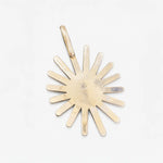 Goros Sea Urchin Pendant With Silver Rope Turquoise-Large