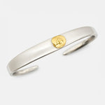 Goros Silver And Gold Face Bracelet