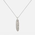 Goros Silver Feather-Facing Left