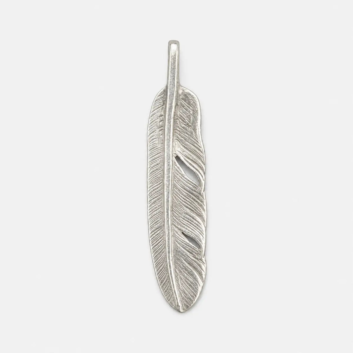 Goros Silver Feather-Facing Left