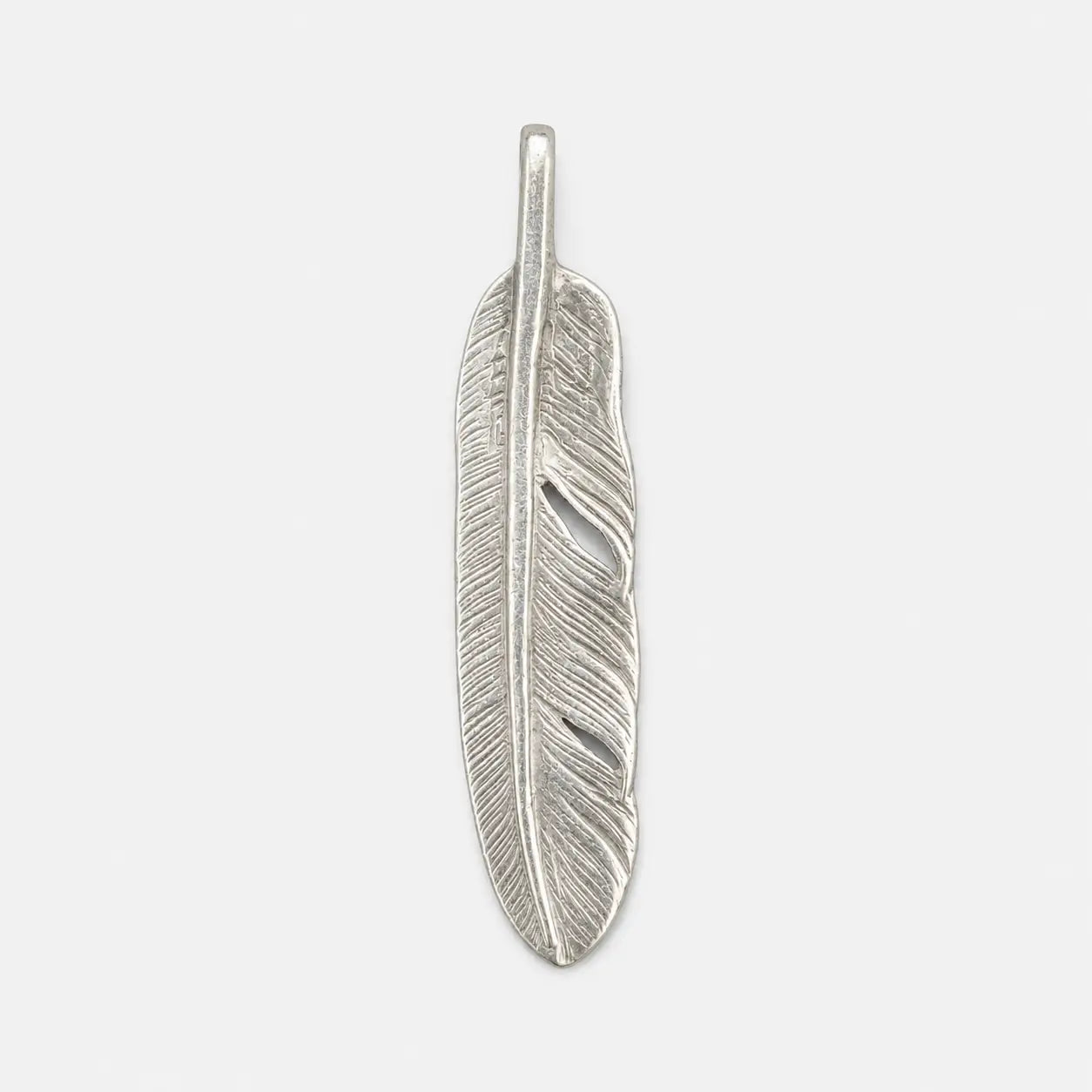 Goros Silver Feather-Facing Left