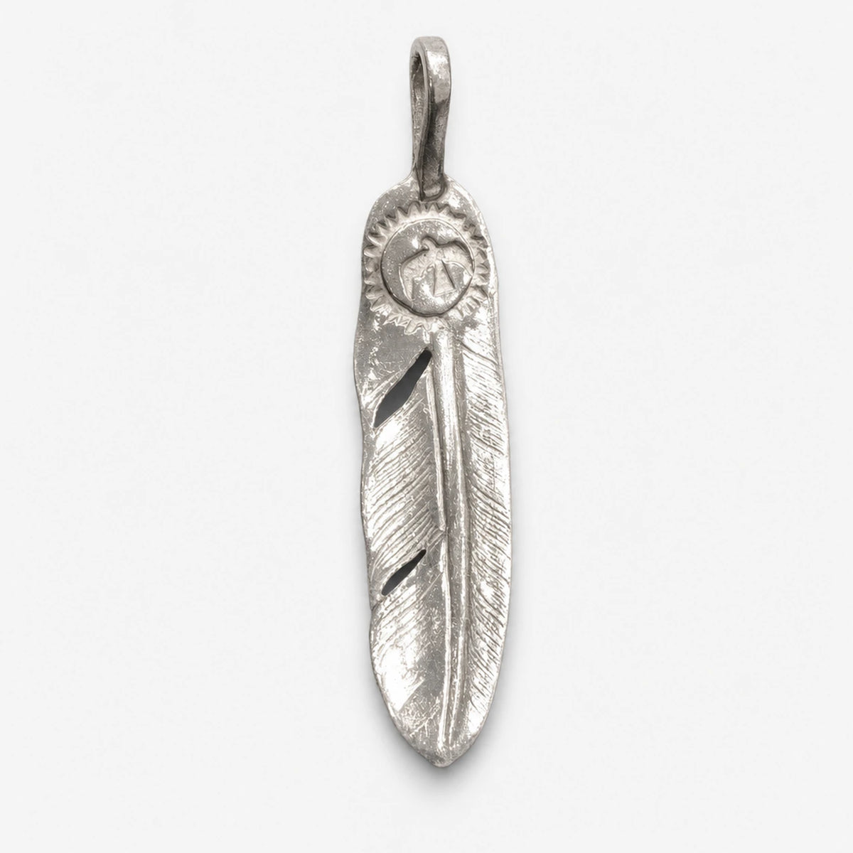 Goros Silver Feather-Facing Left