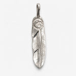 Goros Silver Feather-Facing Left