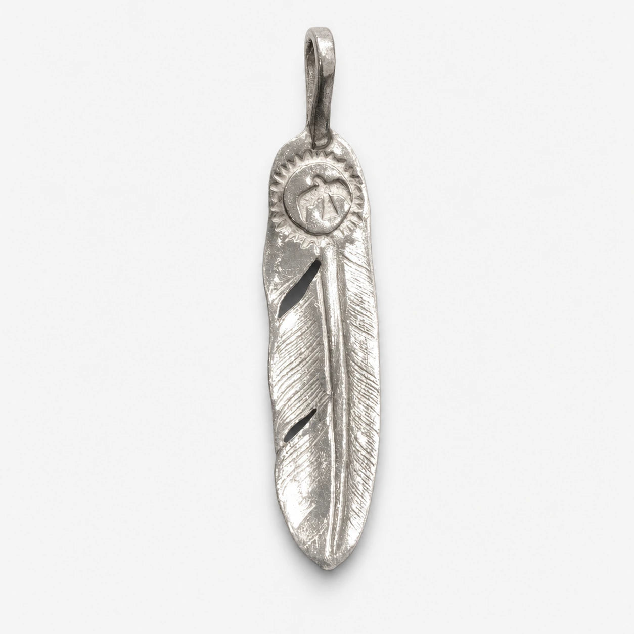 Goros Silver Feather-Facing Left