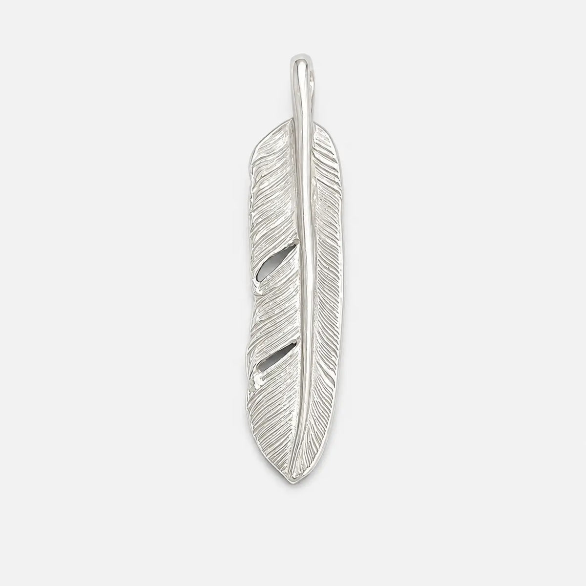 Goros Silver Feather-Facing Right