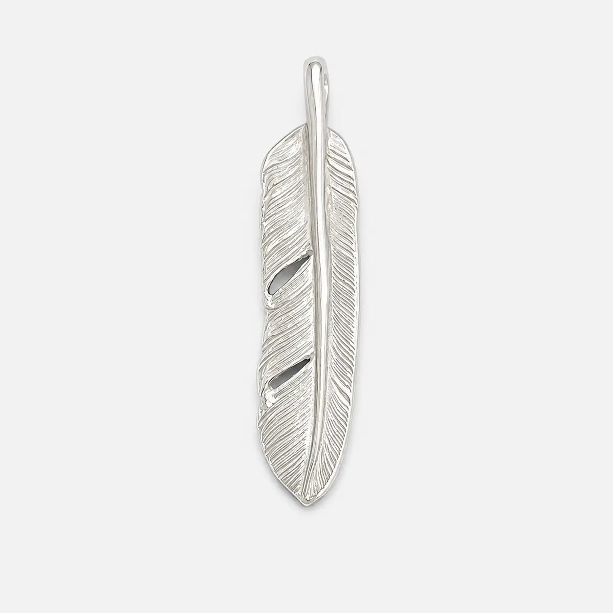 Goros Silver Feather-Facing Right