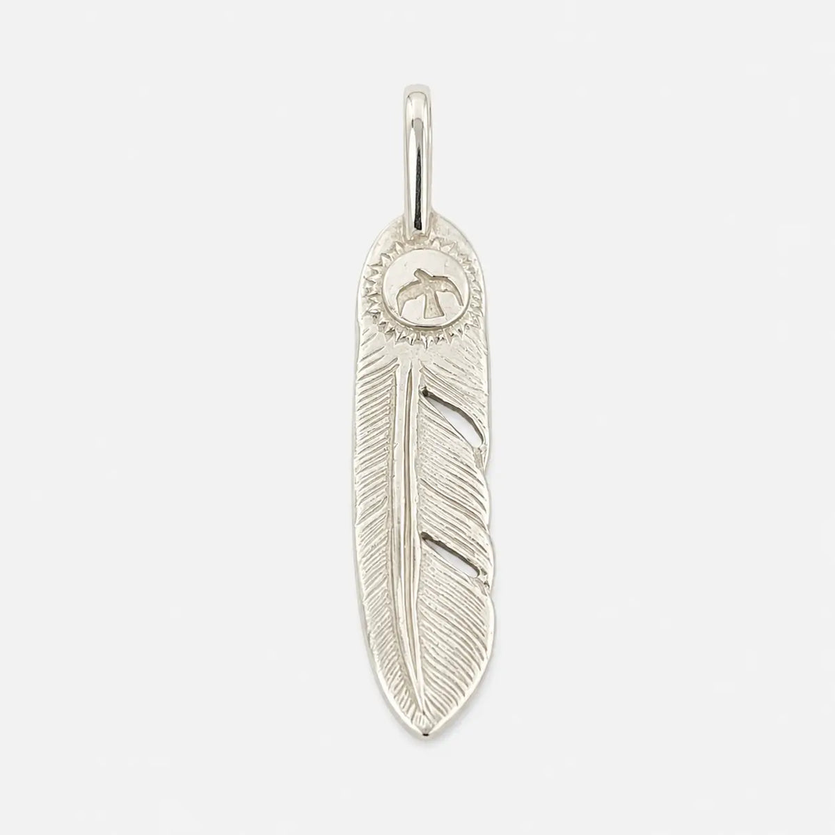 Goros Silver Feather-Facing Right