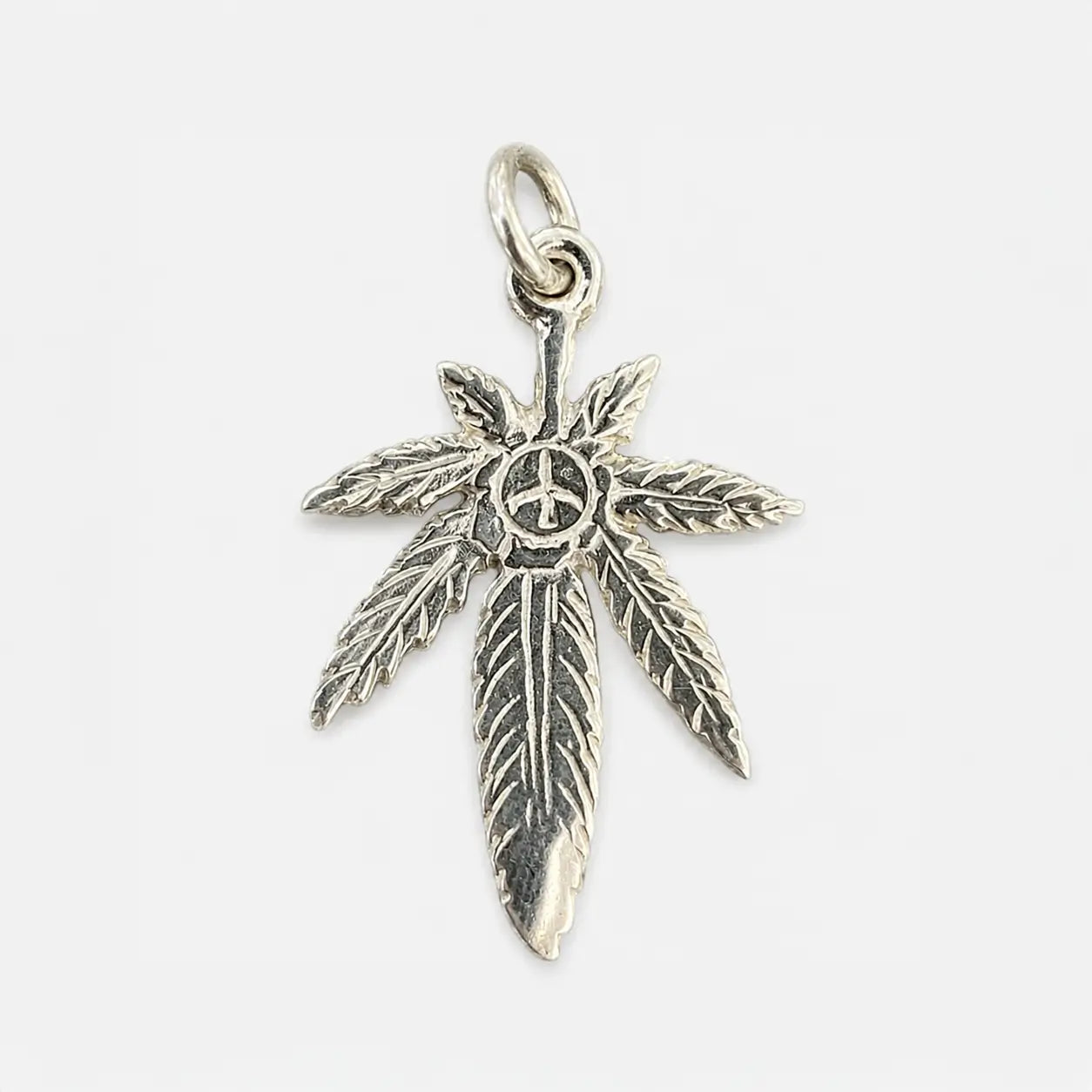 Goros Silver Grass Pendant With K18 Gold-Large