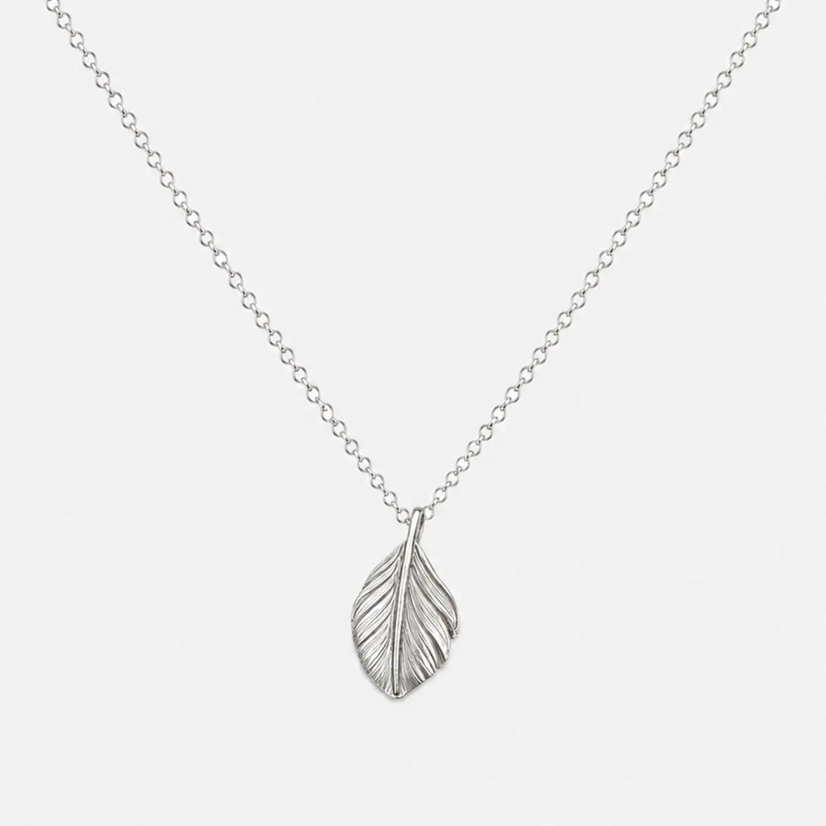 Goros Silver Heart Pendant-Facing Left
