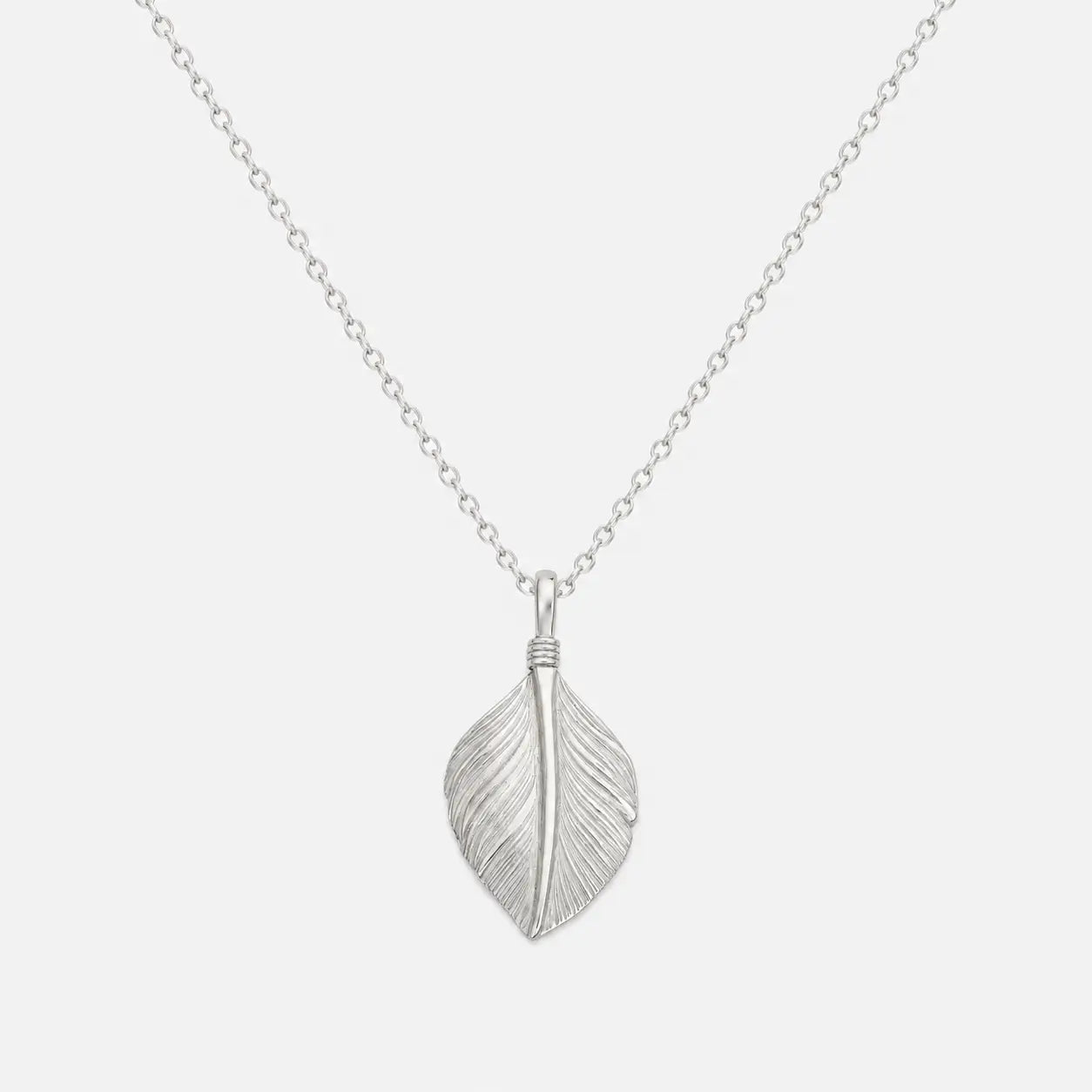 Goros Silver Heart Pendant-Facing Right