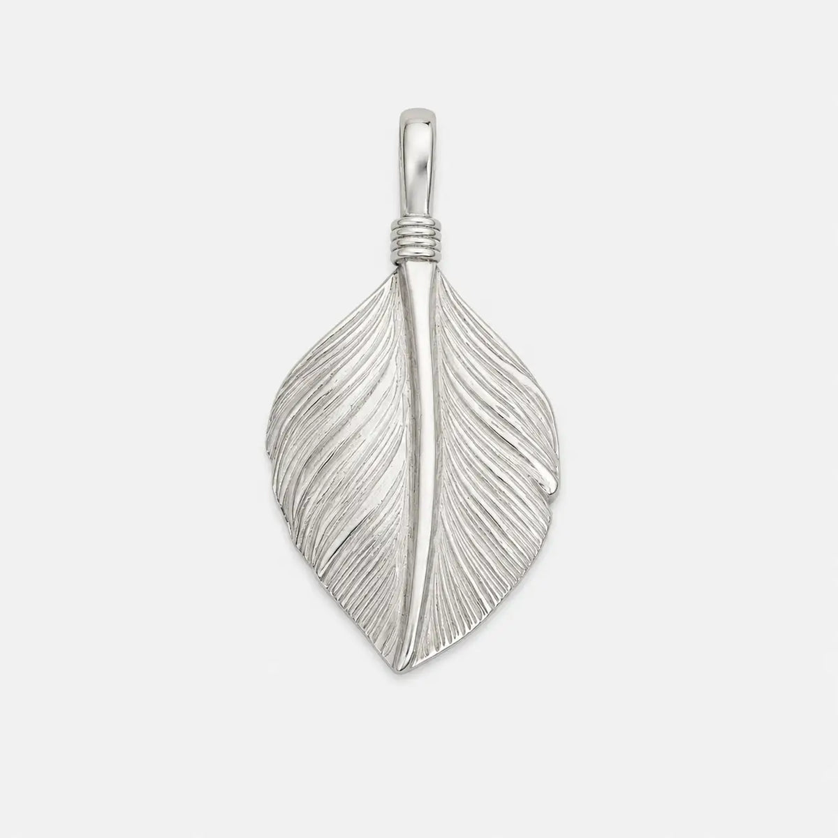 Goros Silver Heart Pendant-Facing Right