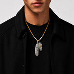 Goros Silver Top Feather & Arrowhead Setup