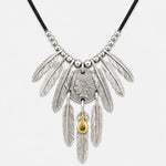 Goros Three Hanging Feathers Pendant Setup