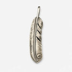 Goros Xl Silver And Gold Feather With Metal - Facing Right