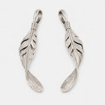 Horizon Blue Silver Twist Feather