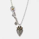 Horizon Blue Sun Stone with Eagle Head Bail & Suncrest Set