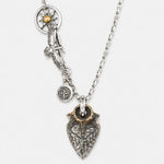 Horizon Blue Sun Stone with Eagle Head Bail & Suncrest Set