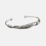 Horizon Blue Twist Feather Bangle