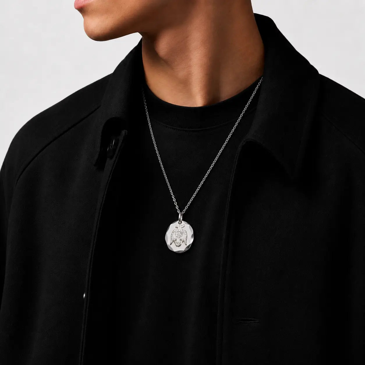 Ken Kikuchi Eagle Rose Pendant