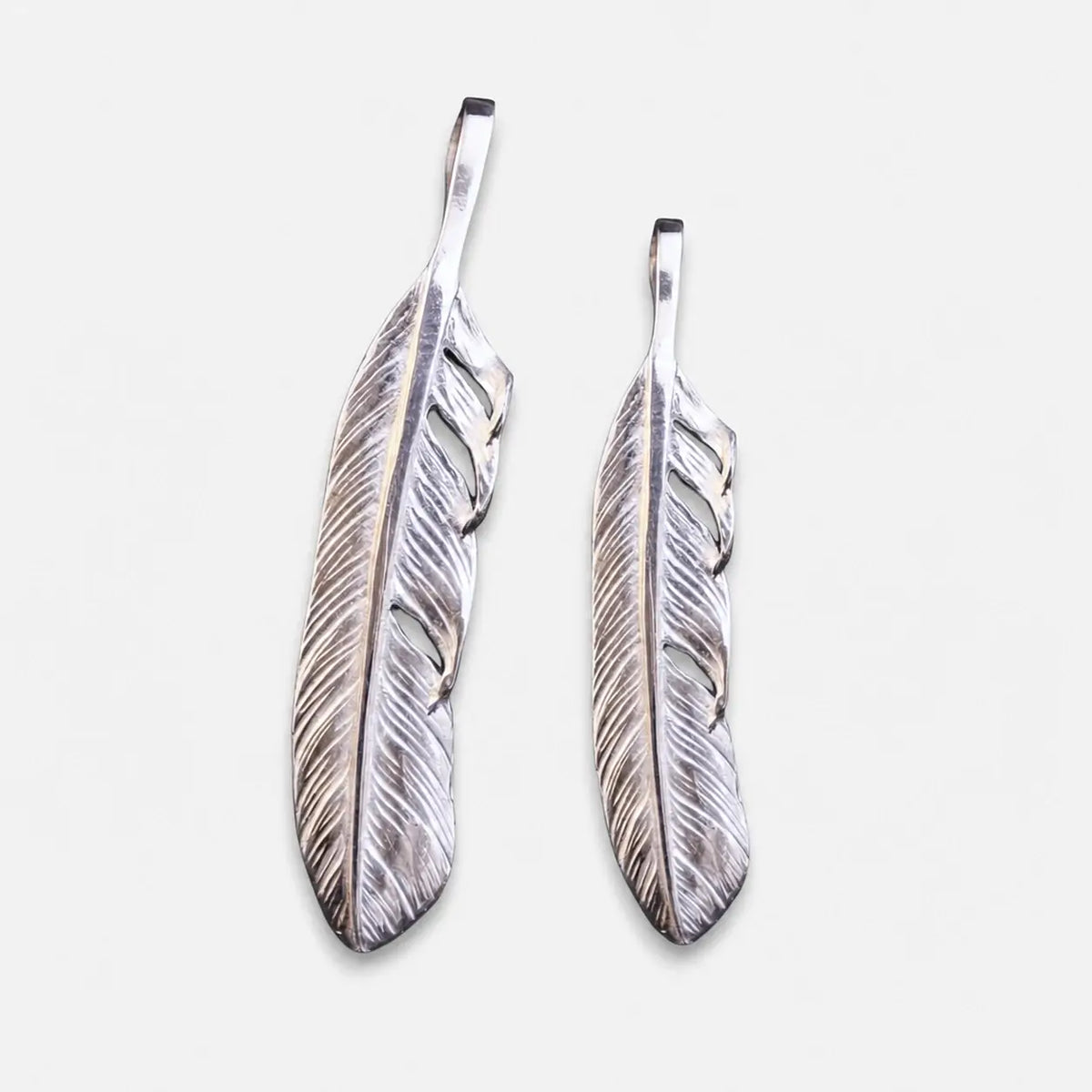 Ken Kikuchi Silver Feather Pendant F-23/F-24