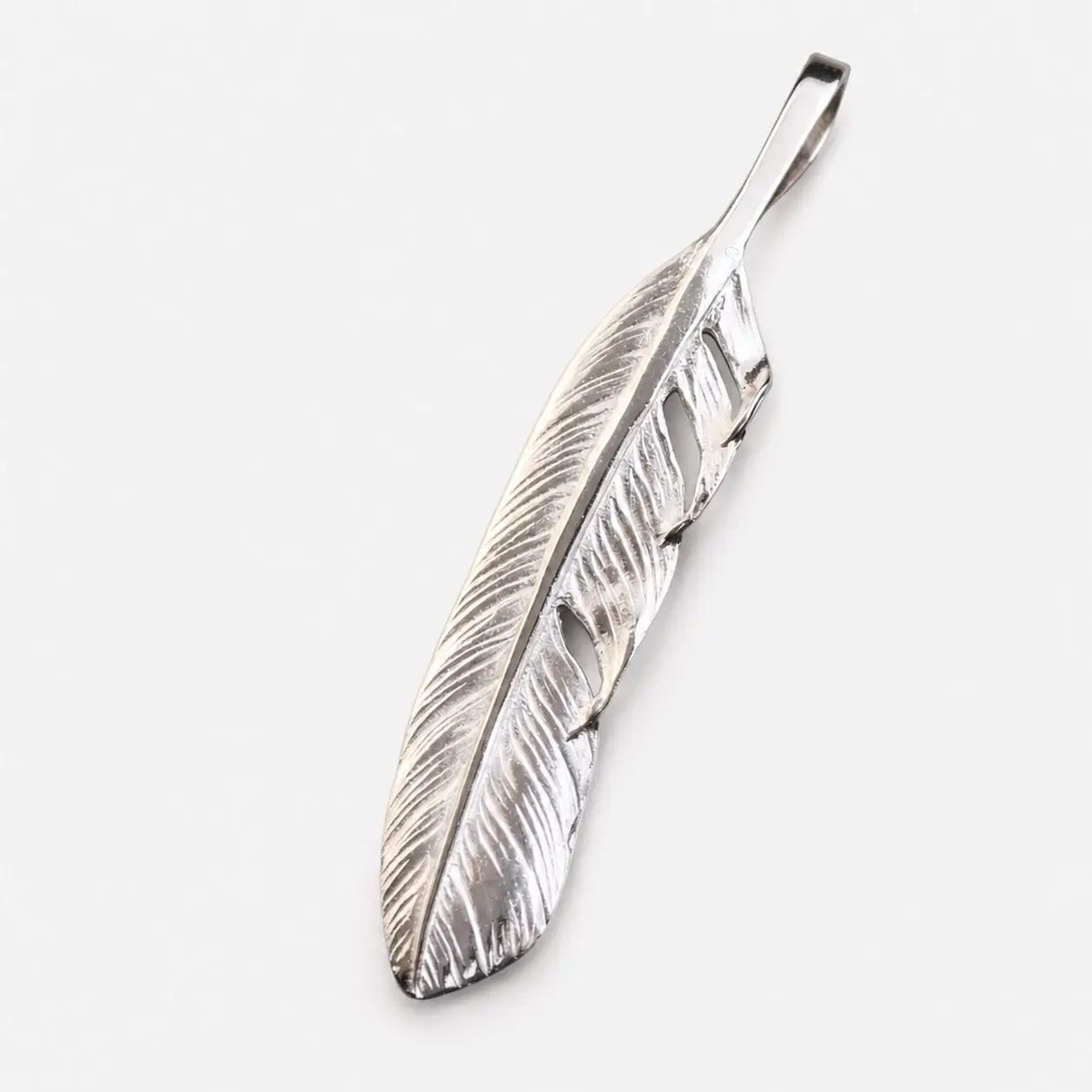 Ken Kikuchi Silver Feather Pendant F-23/F-24