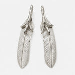 Ken Kikuchi Silver Feather with Claw Pendant