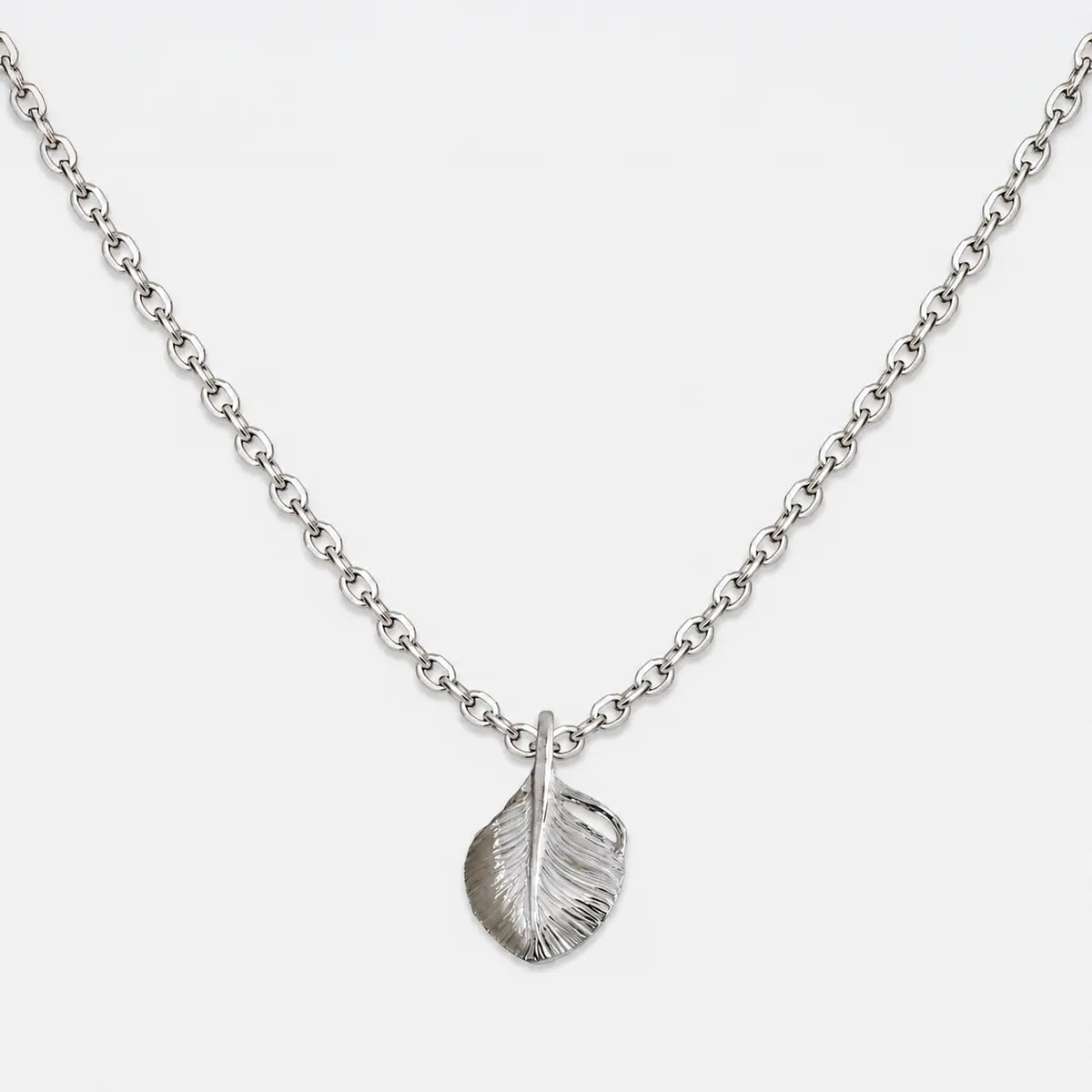 Ken Kikuchi Small Silver Feather Pendant F-35/F-36